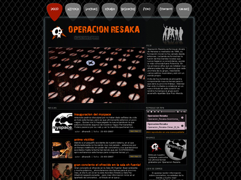 Web de Operación Resaka